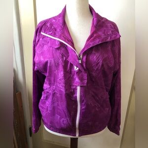 Magenta Women's Lightweight Zip-Front Windbreaker Jacket